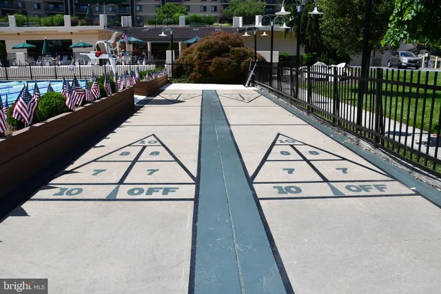 a view of a park with plants and trees