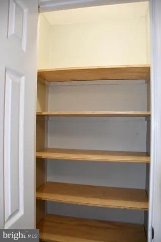 a close view of closet