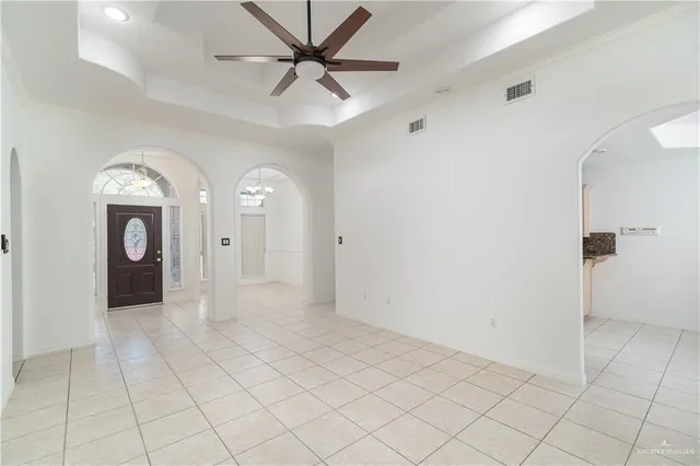 a view of an empty room