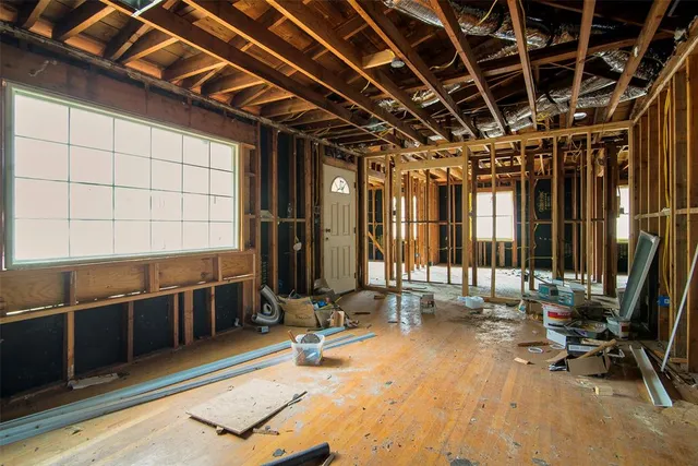 a house with trees in front of it