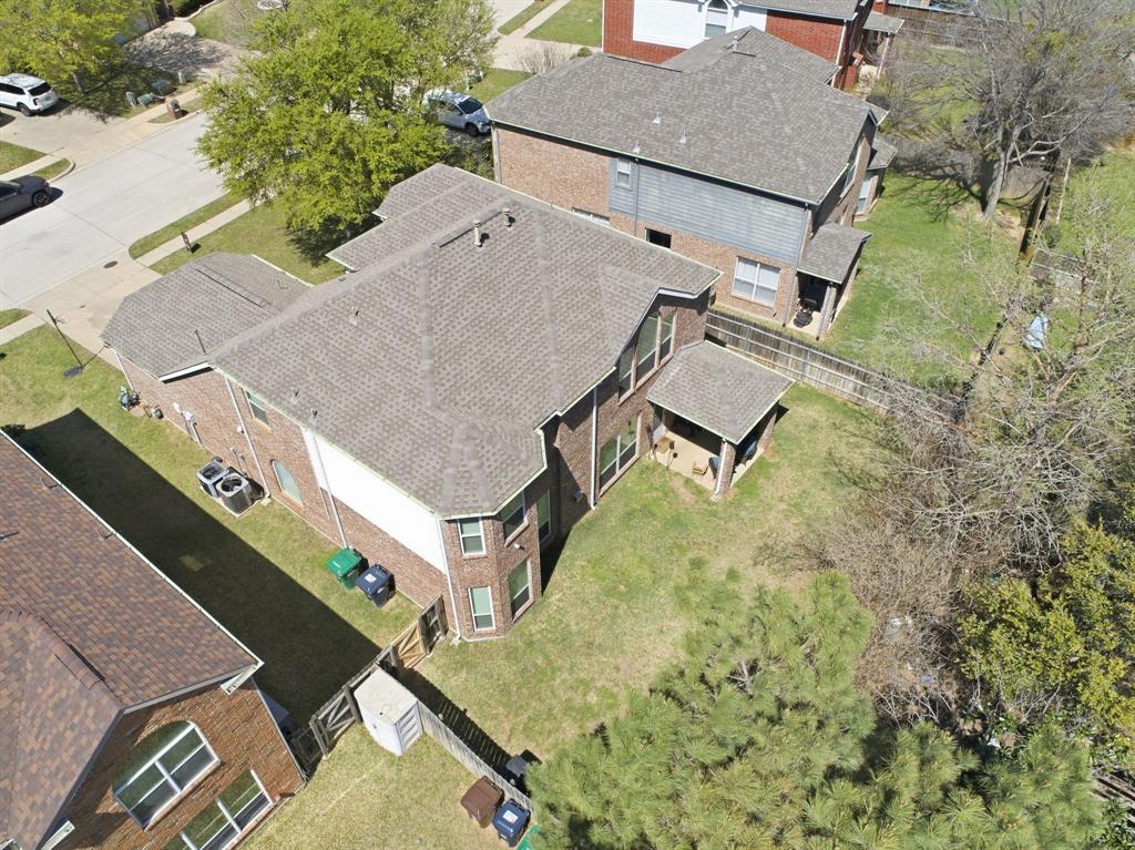6625 Hayling Way Denton, TX 76210 - Photo 30 of 33 an aerial view of a house with garden space and street view