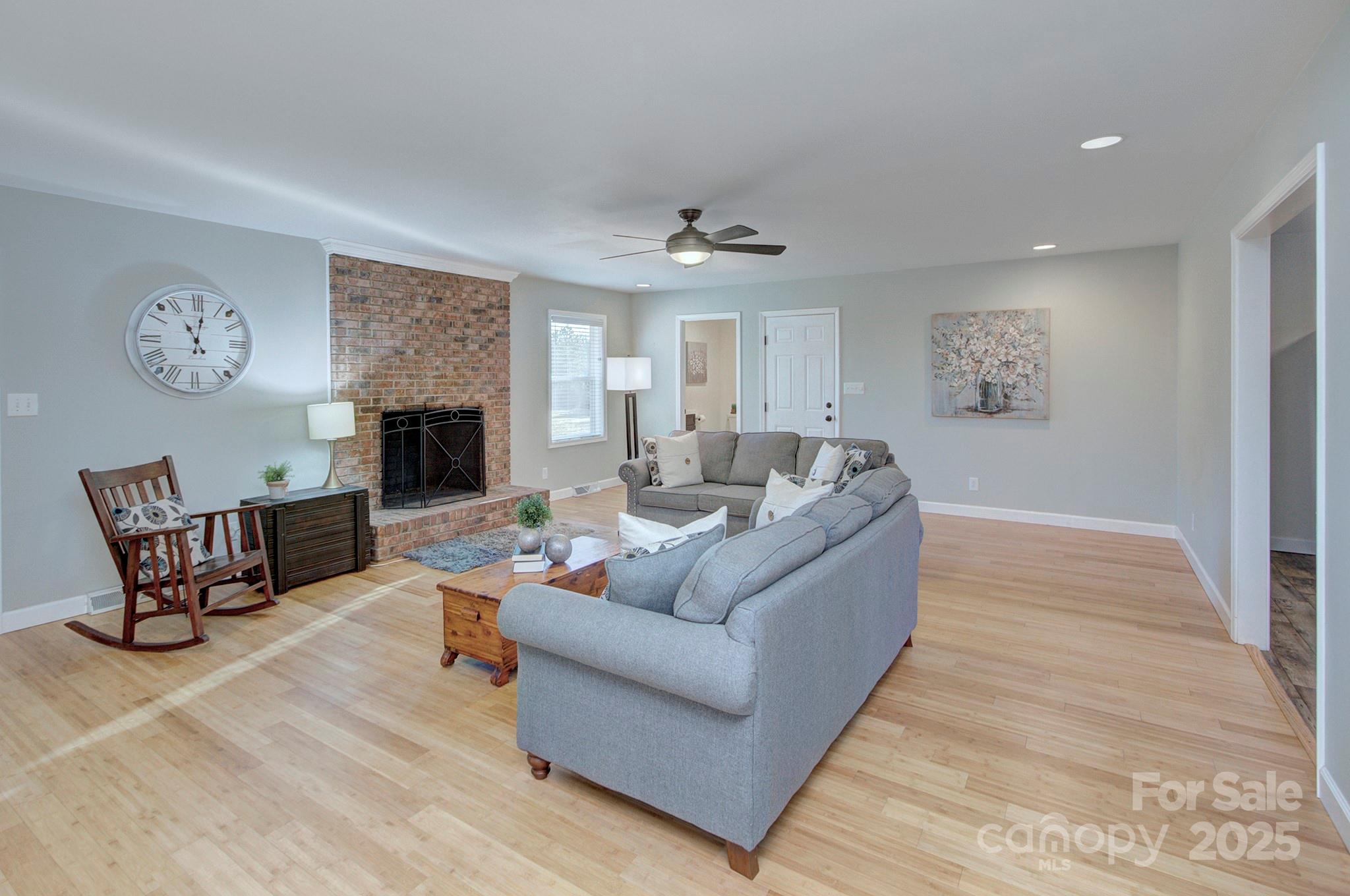 1615 Deer Run Road Catawba, SC 29704 - Photo 9 of 31 a living room with furniture fireplace and window