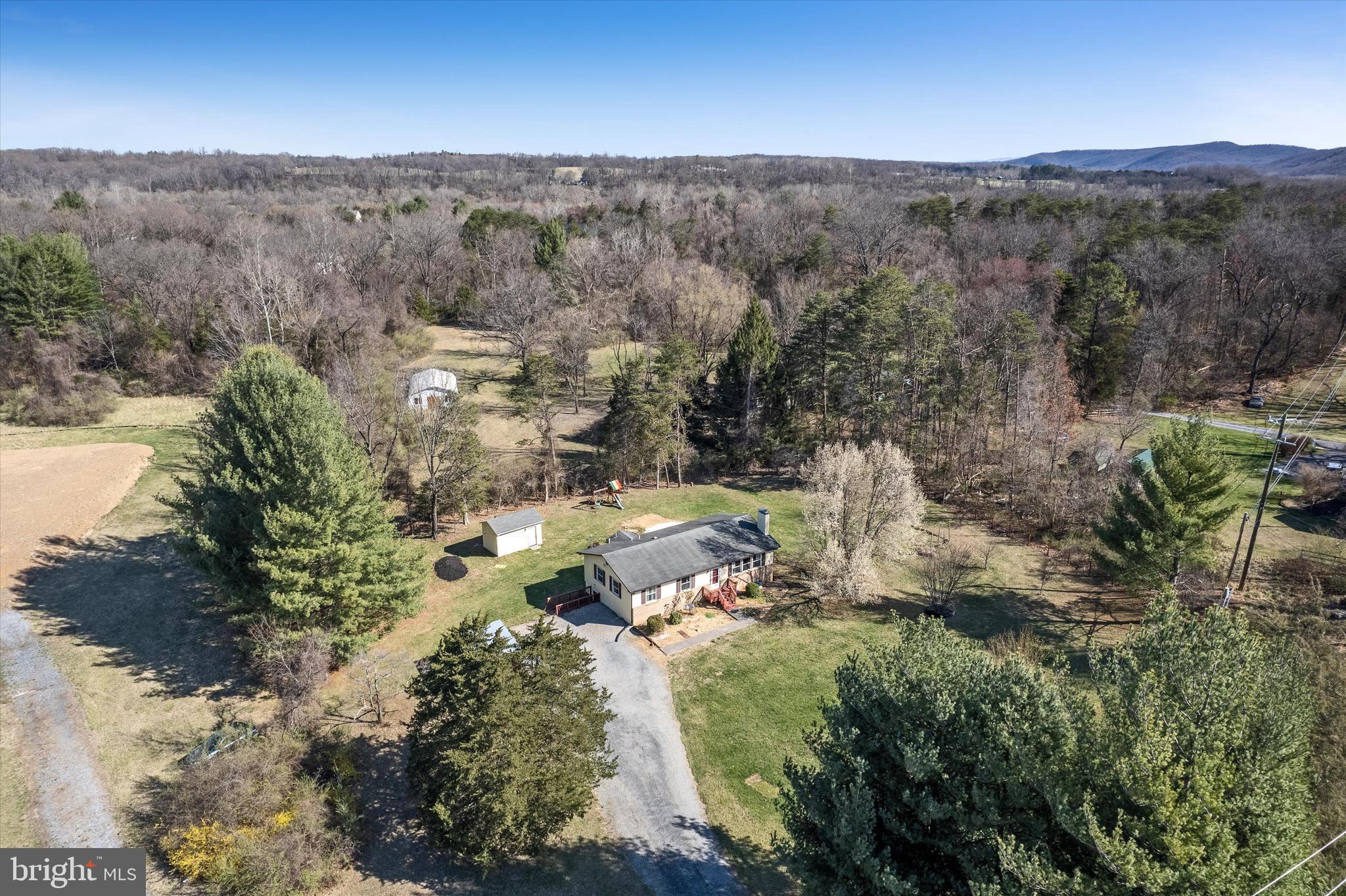 6521 Howellsville Road Front Royal, VA 22630 - Photo 41 of 46 an aerial view of residential house and outdoor space