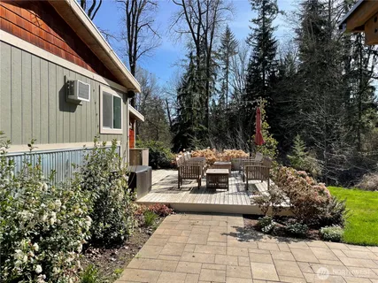 a view of outdoor space and deck
