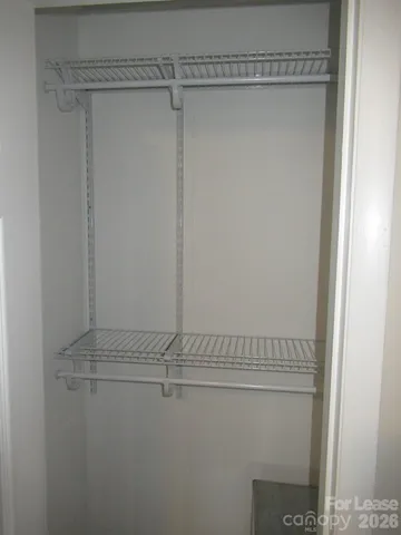 a view of a closet