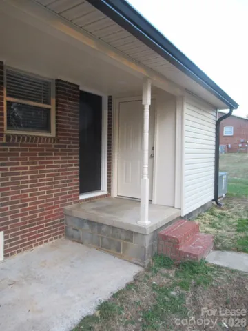 a view of front door of house