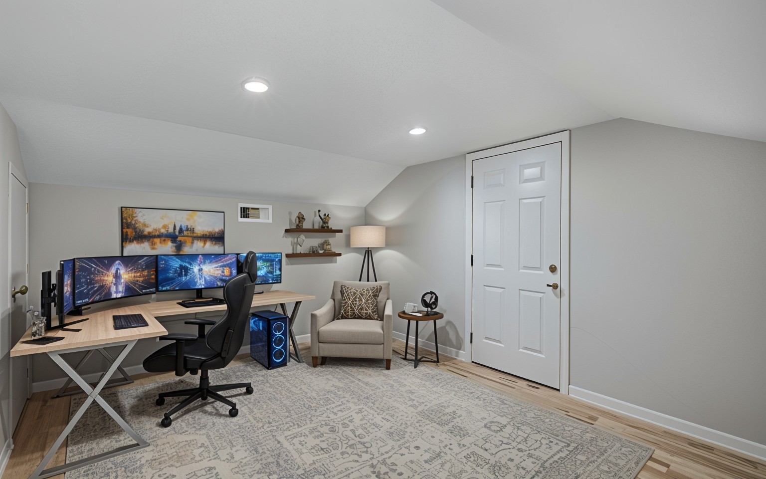 6711 River Lodge Drive Spring, TX 77379 - Photo 36 of 39 a view of a workspace with furniture and a fan