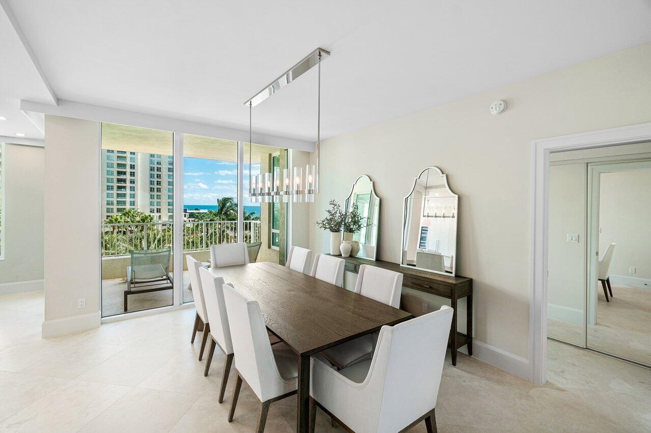 3720 South Ocean Boulevard, Unit 603 Highland Beach, FL 33487 - Photo 12 of 67 FORMAL DINING ROOM