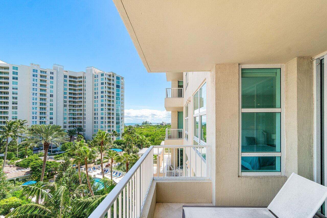 3720 South Ocean Boulevard, Unit 603 Highland Beach, FL 33487 - Photo 21 of 67 EAST BALCONY