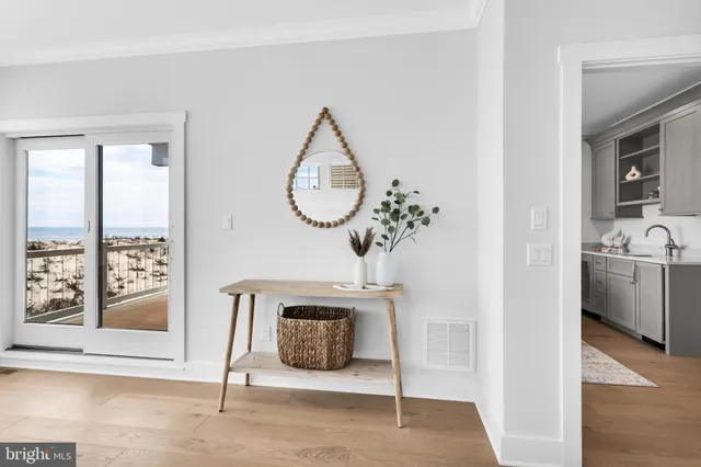 a view of a vase of flowers sitting on a table