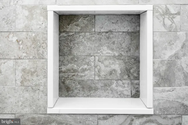 a bathroom that has a shower in it