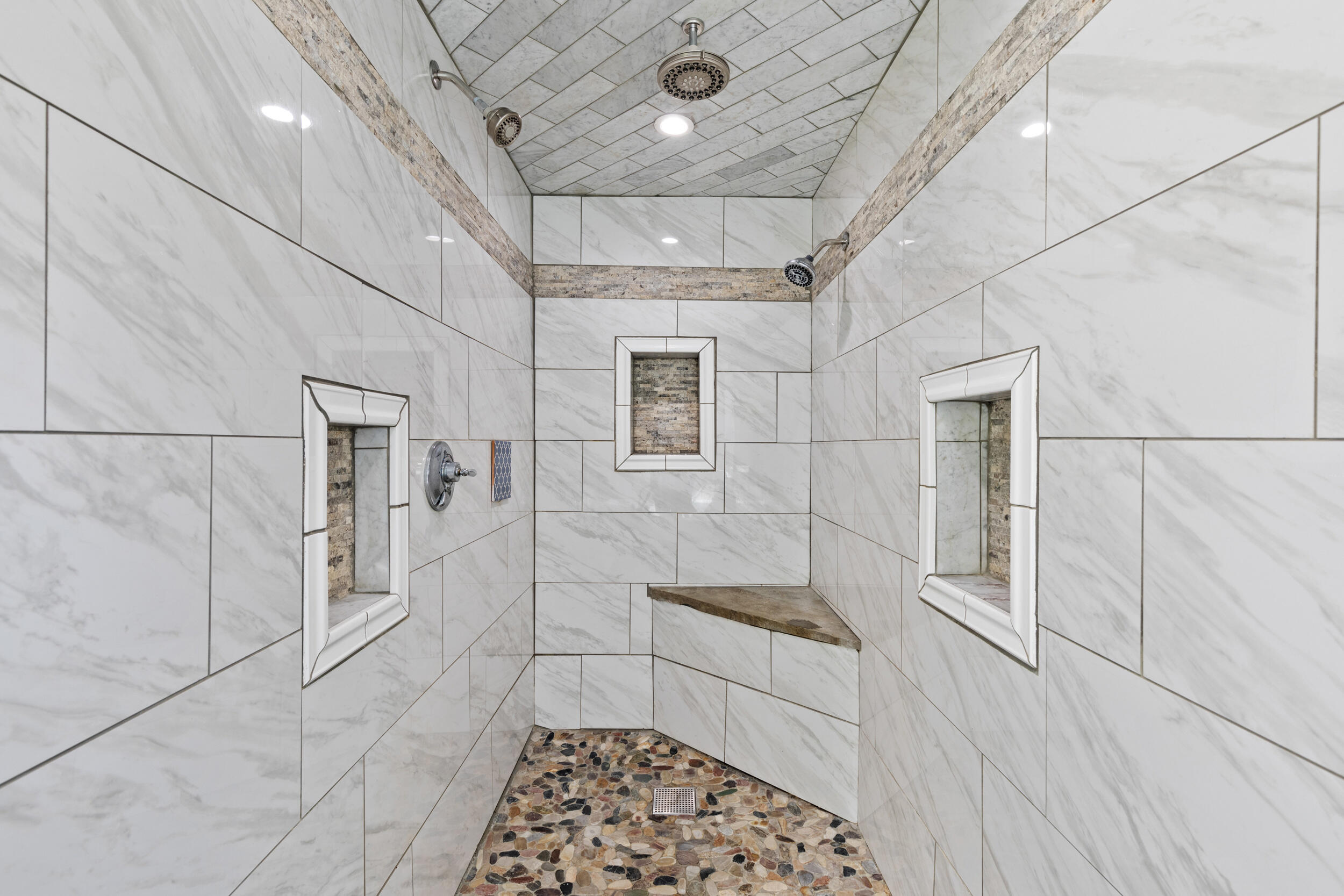 319 Harris Road Cumberland Center, ME 04021 - Photo 20 of 47 Rain-head-shower-tile