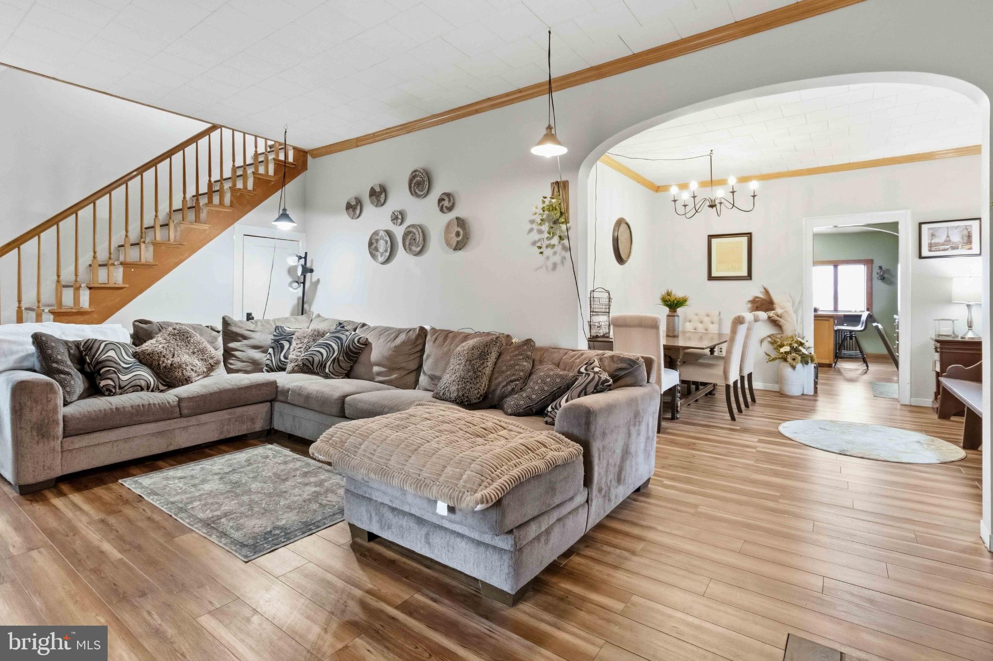 38 State Road Barnesville, PA 18214 - Photo 10 of 46 a living room with furniture and wooden floor