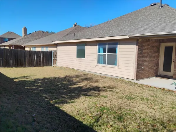 a backyard of a house