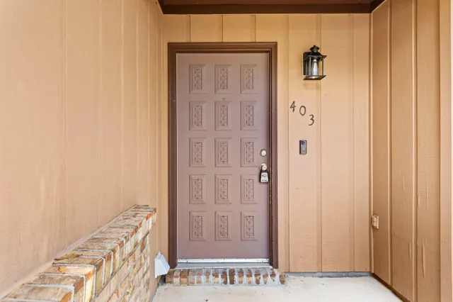 a backyard of a house