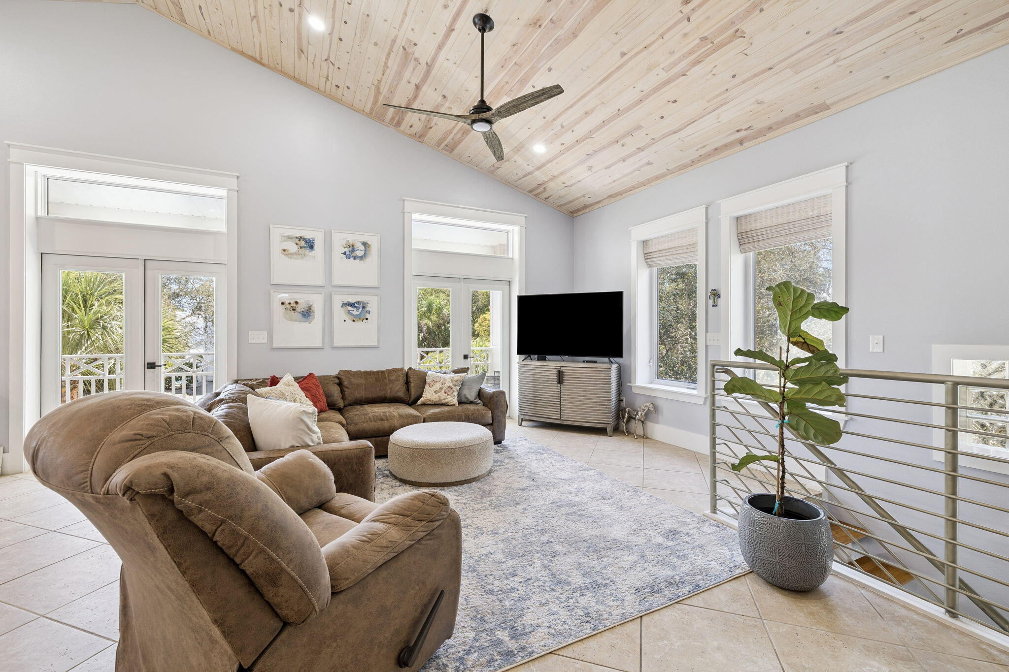 86 Bullard Road Santa Rosa Beach, FL 32459 - Photo 7 of 34 a living room with furniture a flat screen tv and a window