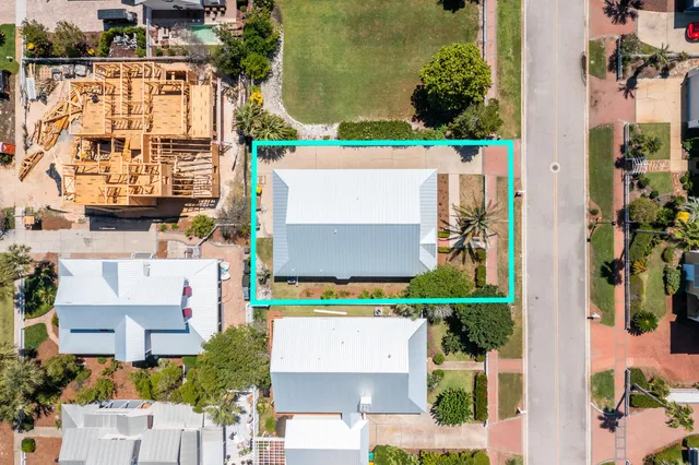 aerial view of multiple house