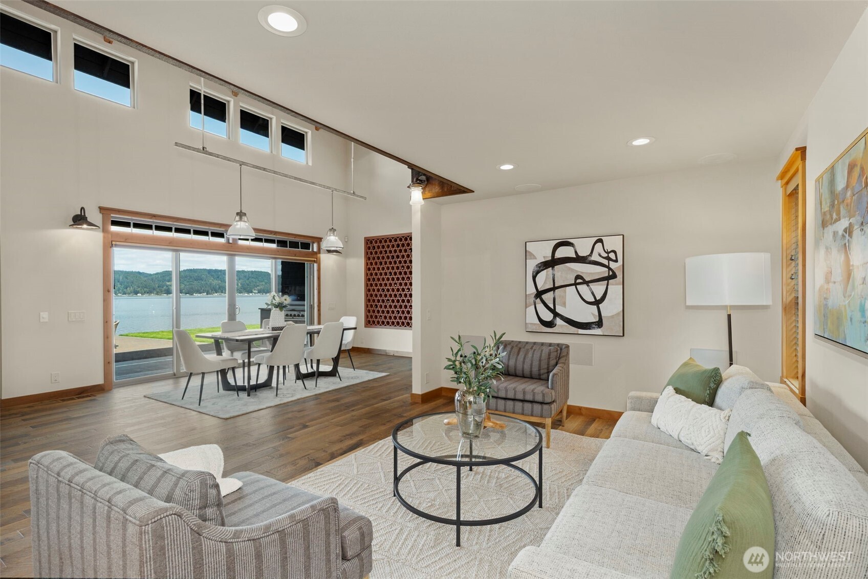 14341 Highway 106 Belfair, WA 98528 - Photo 7 of 40 a living room with furniture and a table