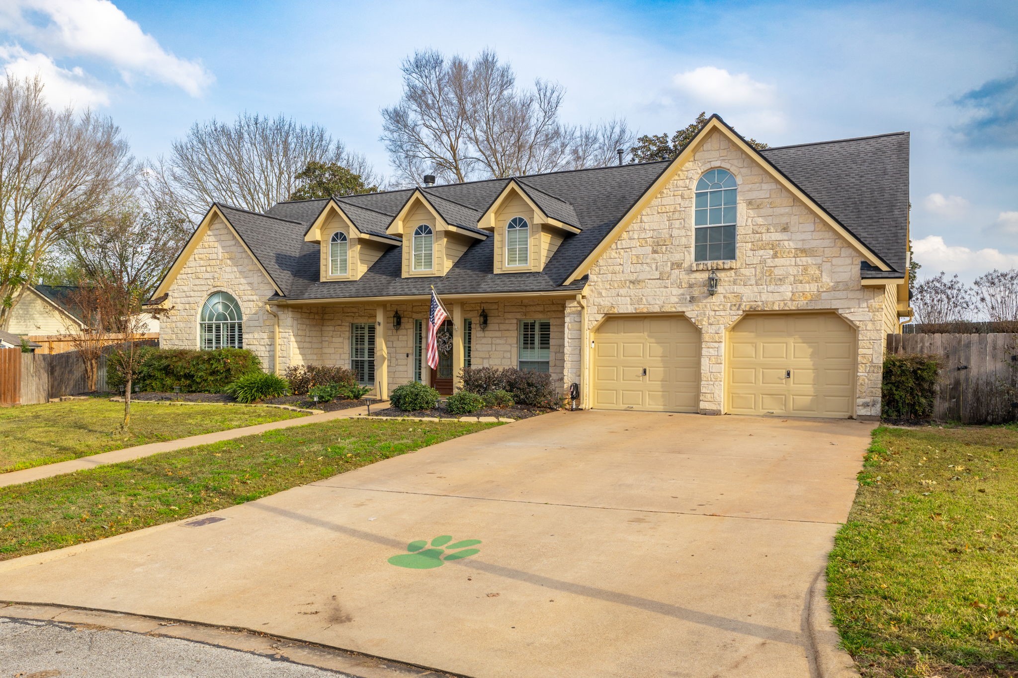 2709 Chase Street Brenham, TX 77833 - Photo 40 of 43 front view of a house with a yard