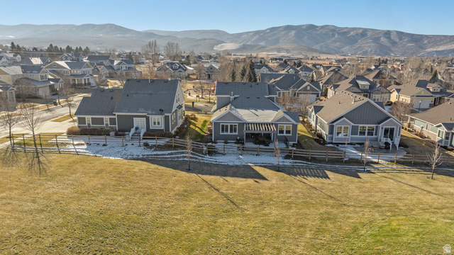 2745 Red Barn Road South Heber City, UT 84032 - Photo 38 of 51 Aerial view of residential area with mountains