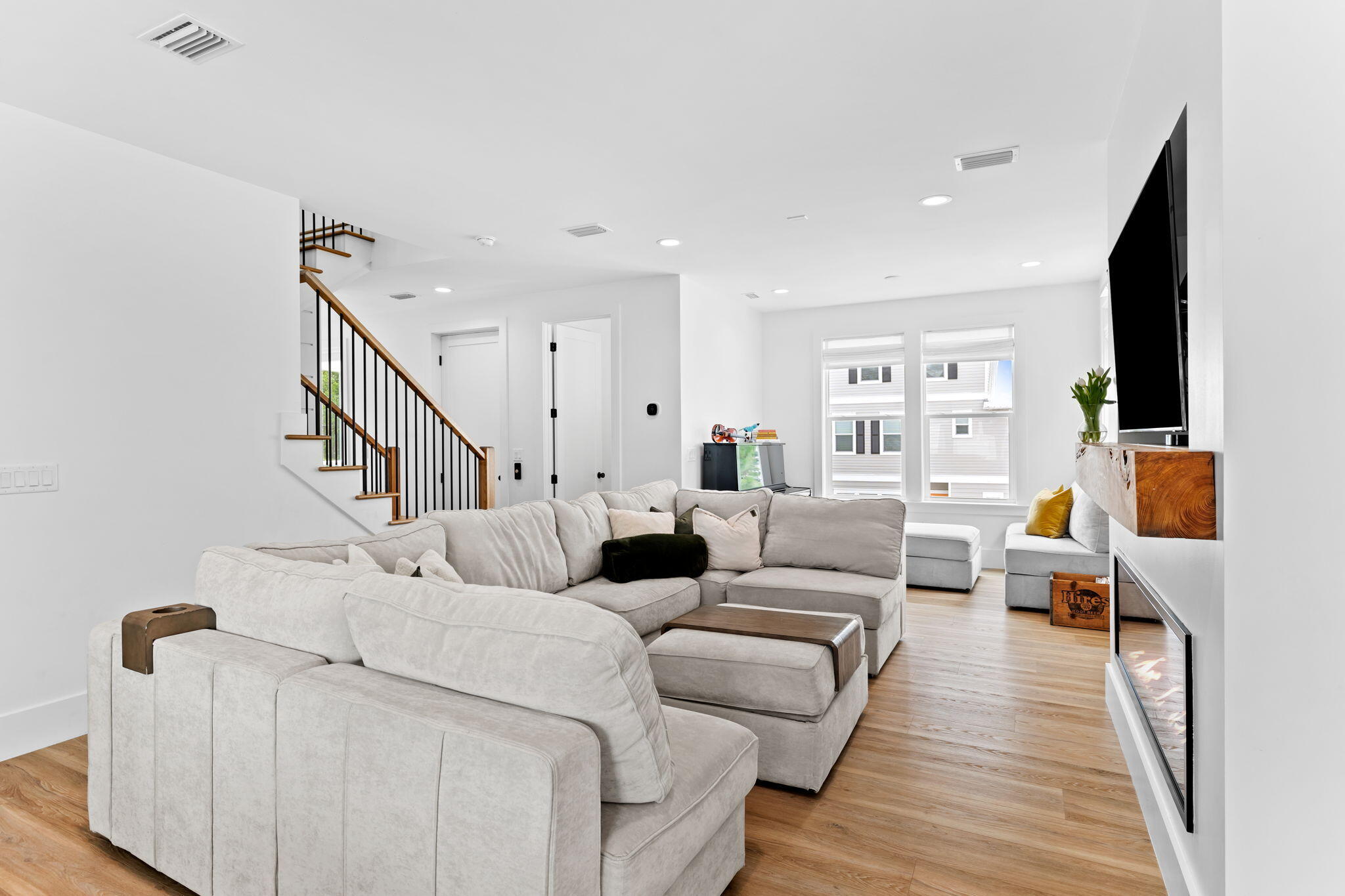 12 Sawgrass Lane Santa Rosa Beach, FL 32459 - Photo 29 of 70 a living room with furniture and a wooden floor