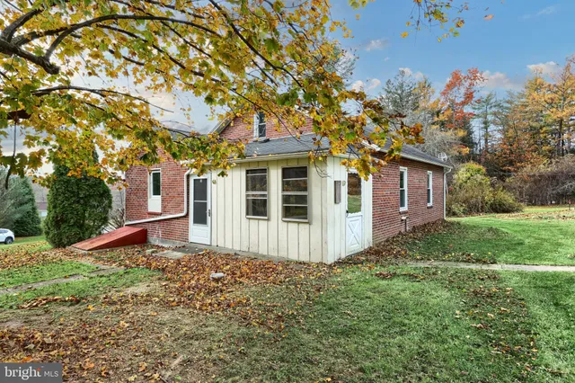 a backyard of a house