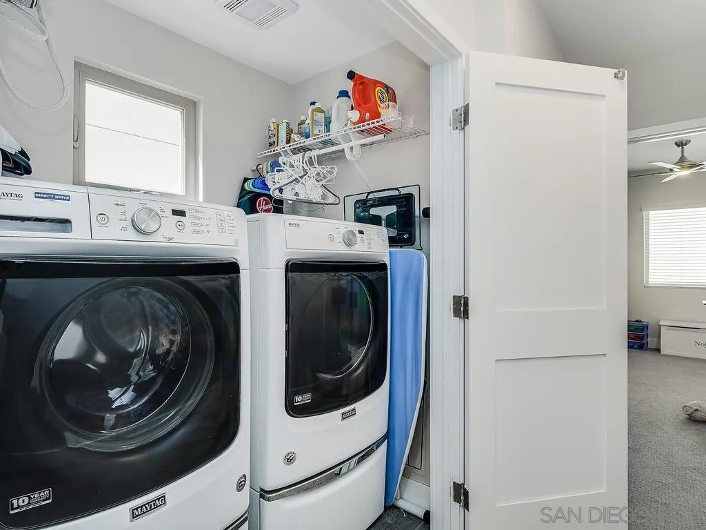 938 Opal Street San Diego, CA 92109 - Photo 35 of 70 a utility room with dryer and washer
