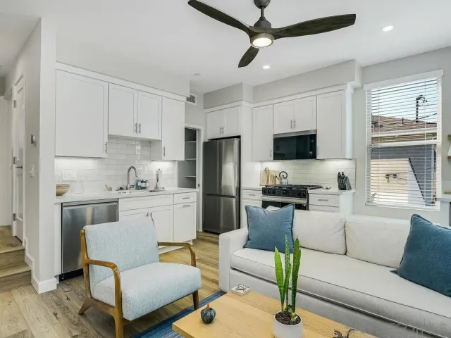 an aerial view of a city