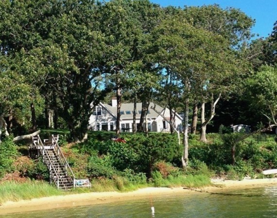 385 Barnes Road Oak Bluffs, MA 02557 - Photo 28 of 29 a front view of a house with a yard