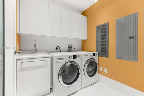 a house view with a garden space