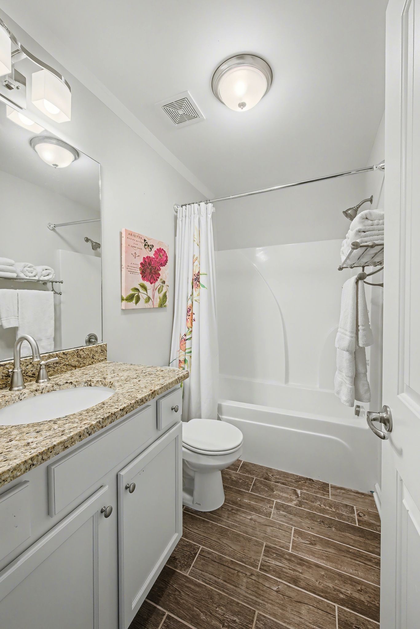 912 Pierce Road Madison, TN 37115 - Photo 26 of 32 a bathroom with a granite countertop sink toilet and shower
