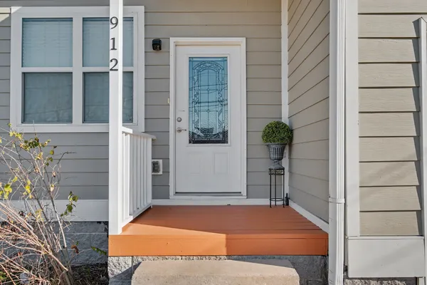 a outdoor space with a potted plant