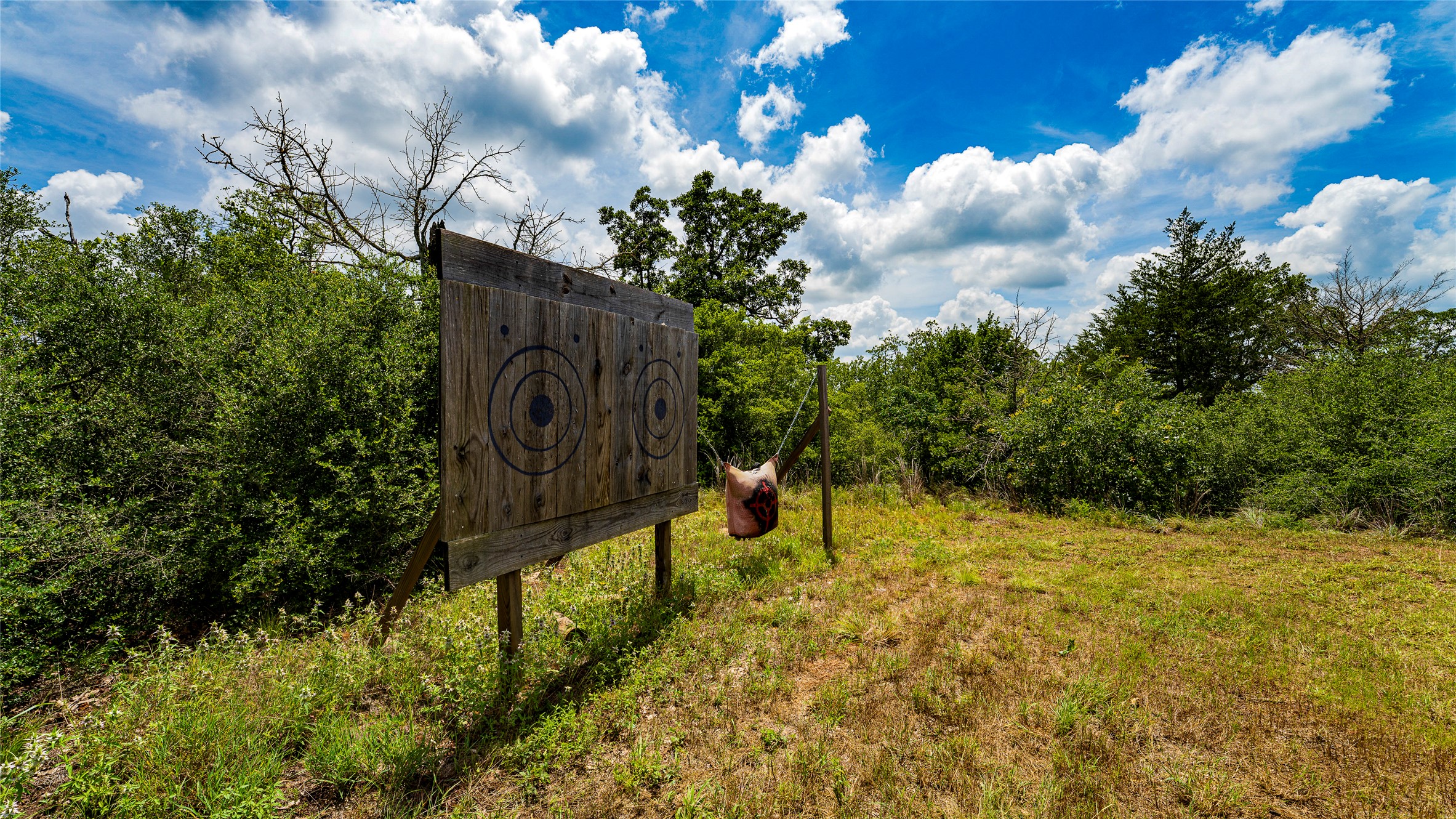 1470 22 Hills Road Gause, TX 77857 - Photo 19 of 35 A well-maintained clearing offers recreational opportunities under an open sky.