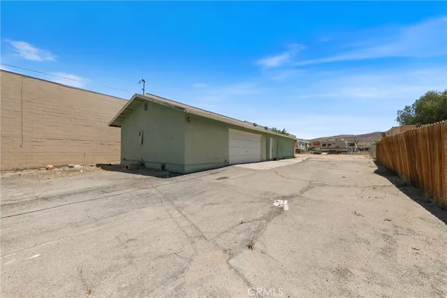 a front view of a building