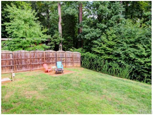 2809 Cowley Road Cary, NC 27518 - Photo 17 of 25 Large Back Yard, Backs to a tree line then the Greenway! Fully Fenced.