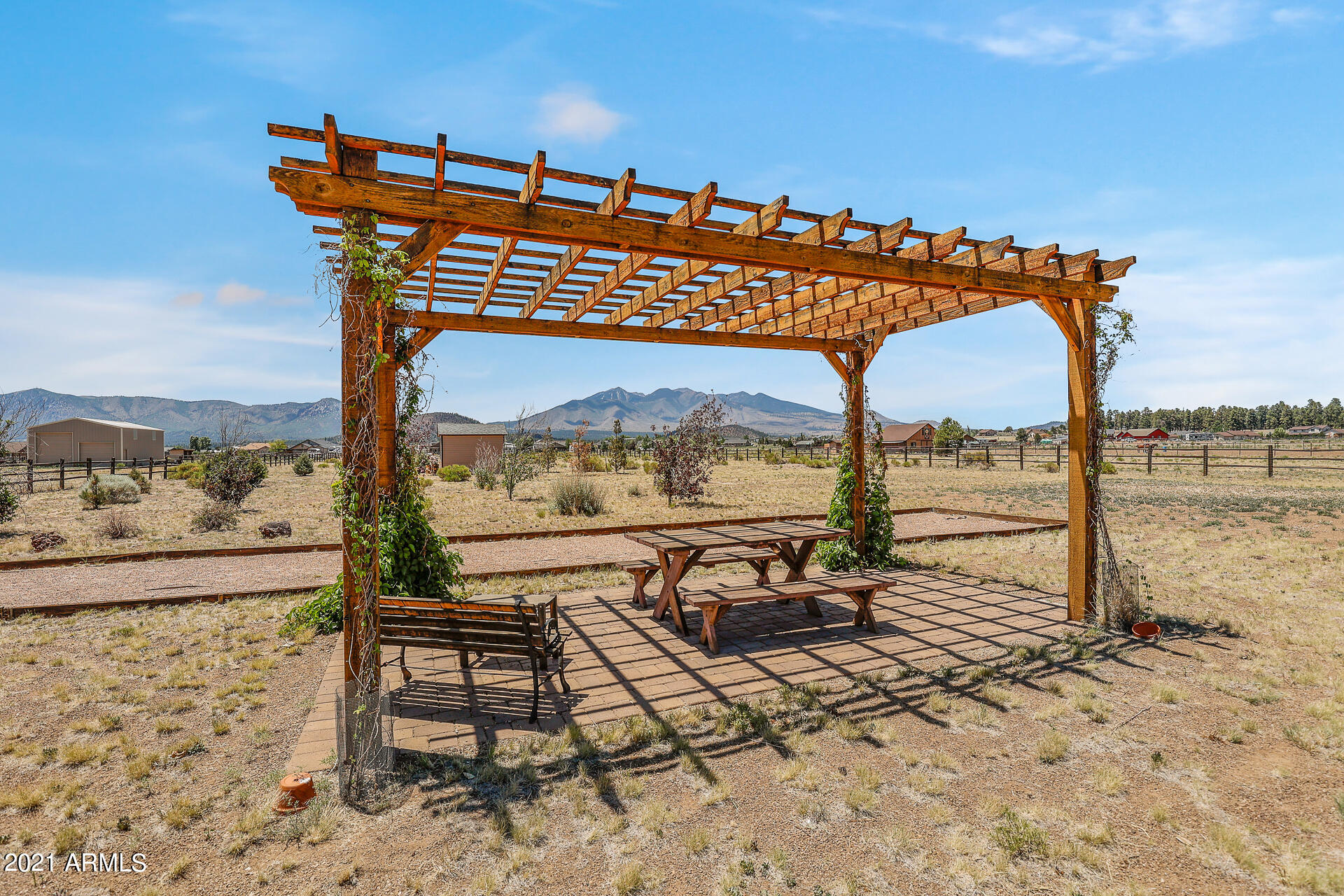 9676 North Bryant Road Flagstaff, AZ 86004 - Photo 35 of 42 Pergola Anytime is Fine