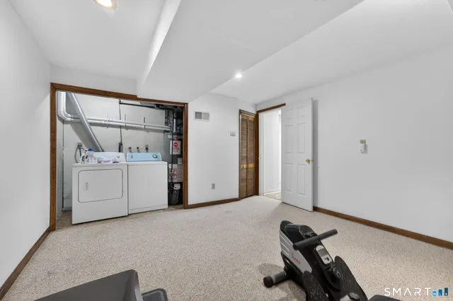 a view of a room with utility room