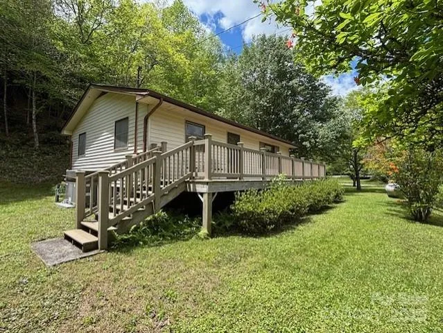 a house view with a garden space