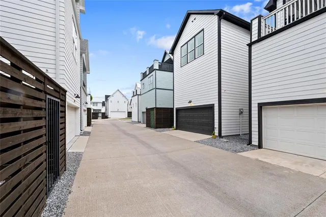 a view of a house with a street
