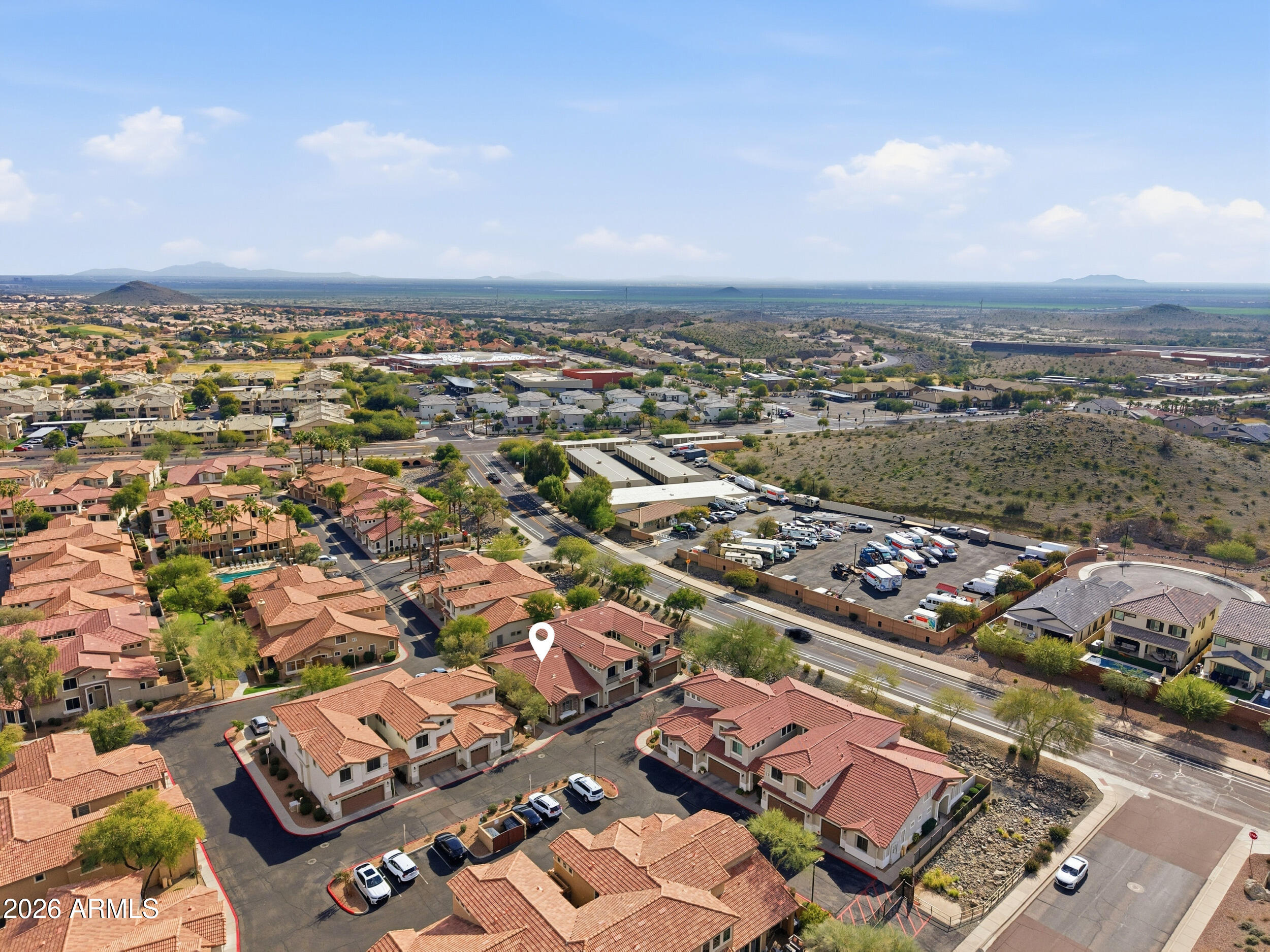 1024 East Frye Road, Unit 1060 Phoenix, AZ 85048 - Photo 38 of 41 an aerial view of a city with lots of residential buildings
