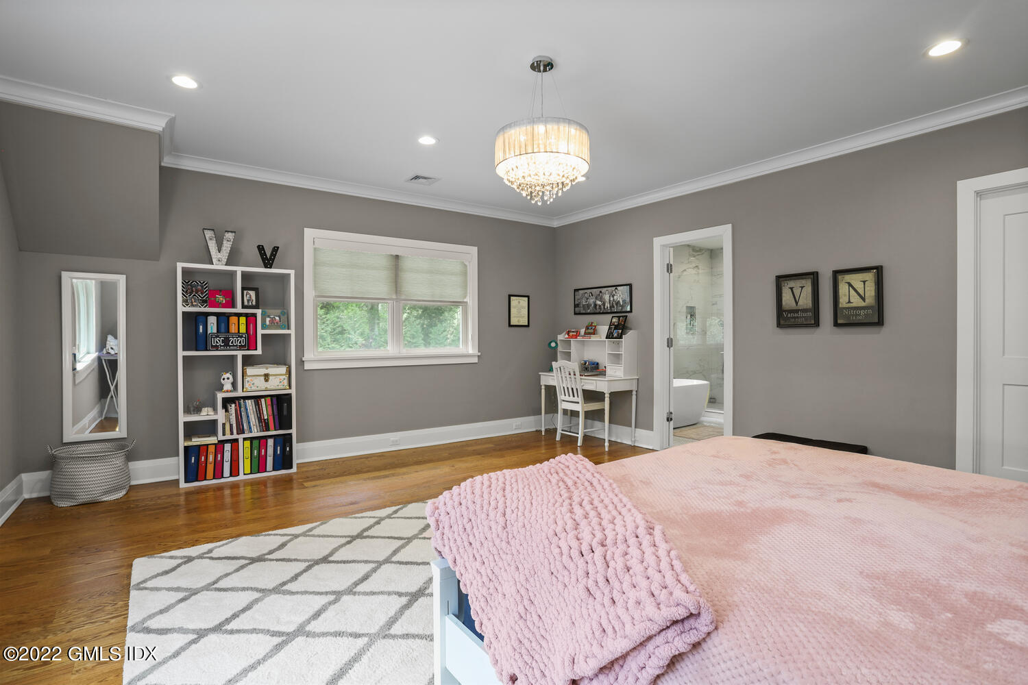 2 Loch Lane Greenwich, CT 06830 - Photo 36 of 64 a bedroom with a bed and a large window