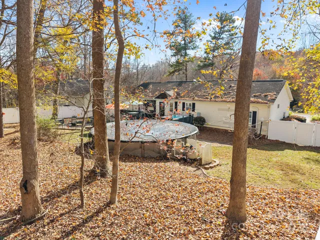 a view of a lake with houses