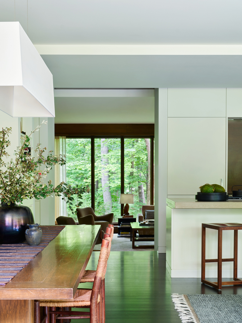 516 Sheridan Road Glencoe, IL 60022 - Photo 19 of 45 a living room with a floor to ceiling window and pool table