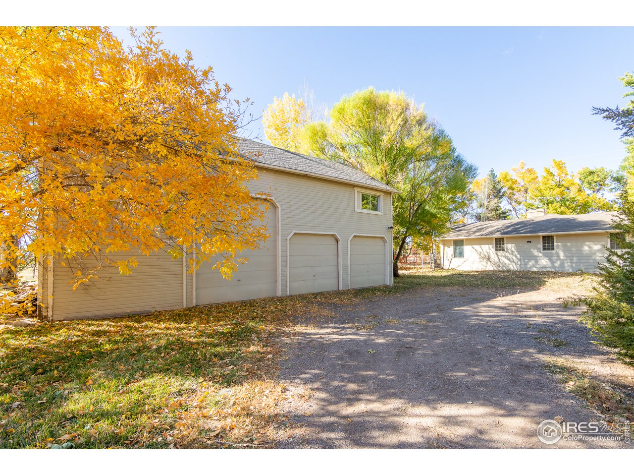 4579 Northeast County Line Road Erie, CO 80516 - Photo 31 of 38 a view of a backyard of the house