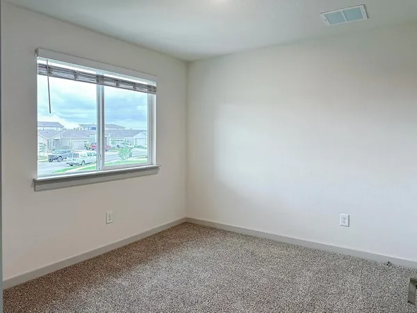 a storage room with empty racks