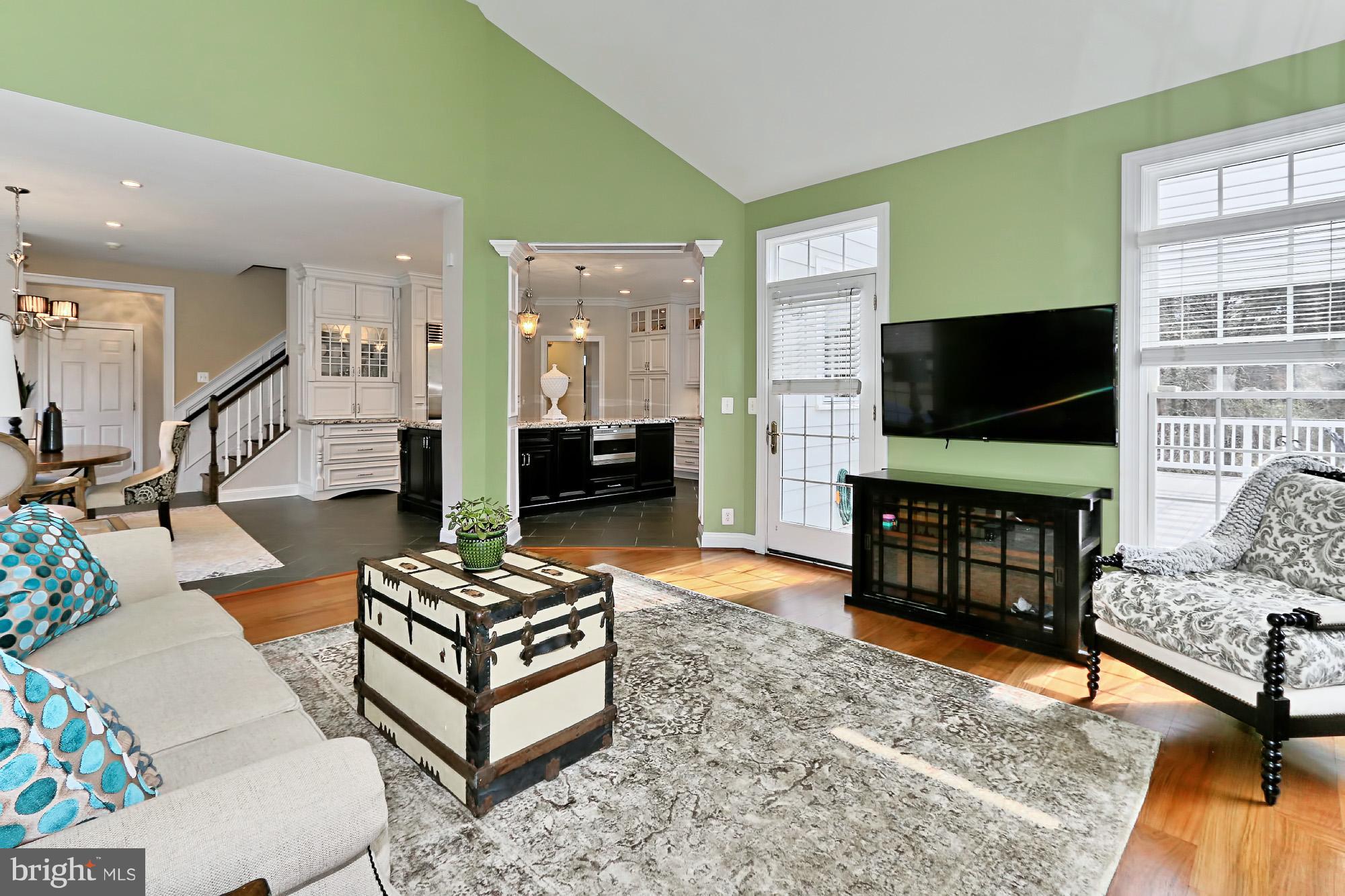 6032 Colchester Road Fairfax, VA 22030 - Photo 13 of 29 Family Room opens to kitchen and to deck
