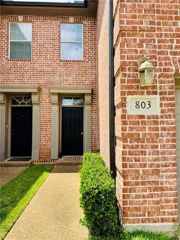 a front view of a building