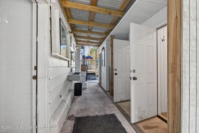 a view of car parked on the side of the road