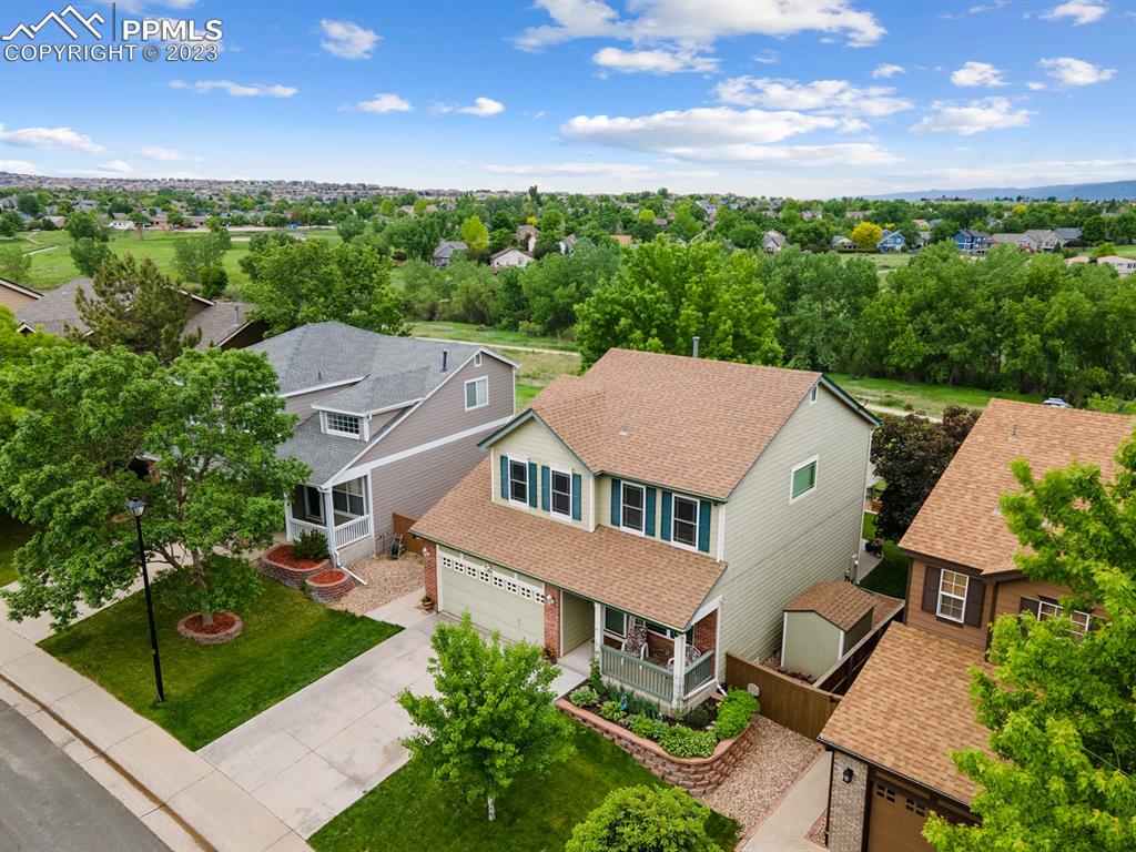 1104 Riddlewood Road Highlands Ranch, CO 80129 - Photo 15 of 19 an aerial view of a house