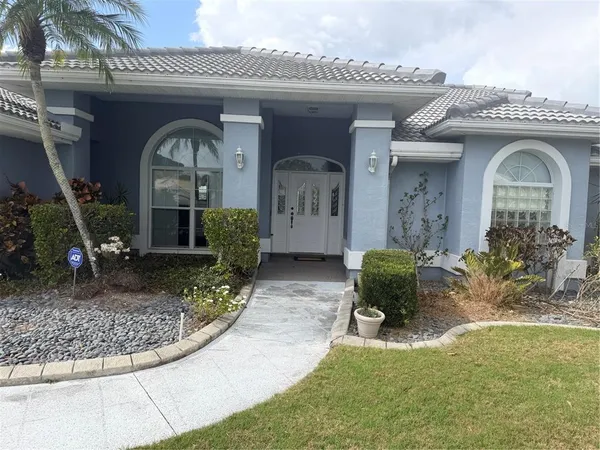 a front view of a house